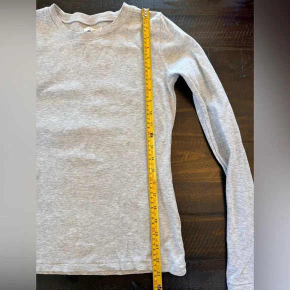 Madewell fine ribbed crew neck long sleeve tee - Picture 7 of 7